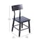 Flash Furniture Jackson Commercial Grade Rustic Black Industrial Wood Dining Chair, 2PK 2-XU-DG-W0236-BLK-GG - alternate 5